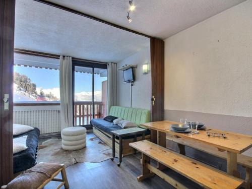 Plagne Centre Apartamento | Charmant studio avec balcon et vue Mont-Blanc, à 50m des pistes - FR-1-455-131