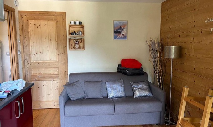 Valloire Apartamento | Charmant Studio Cabine 4 Pers, Centre de Valloire, Proche Télécom./Commodités, Casier à Skis/Balcon - FR-1-263-535