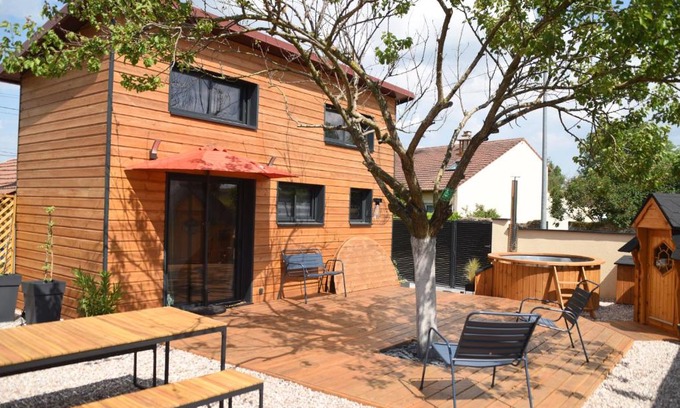 Manoncourt-en-Vermois Casa | Charmante tiny house avec baie extérieure et kota grill à Manoncourt-en-Vermois - FR-1-584-374