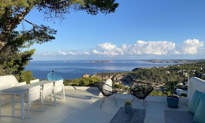 Cala Vadella Casa | Bungalow encantador cerca de la playa, hermosa vista al mar, vecindario tranquilo