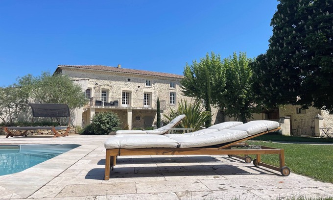 Saint-Julien-de-Peyrolas Condominio | Charming loft in estate with swimming pool in the heart of the gorges de l'ardeche
