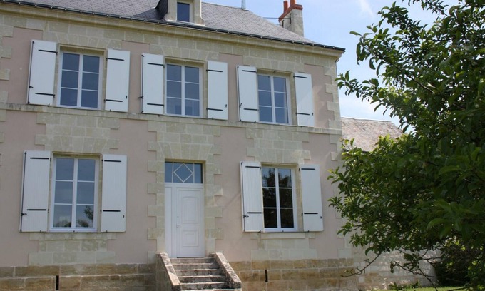 Beaumont-en-Veron Cabaña | Casa señorial XIX en viñedos, cerca de Chinon y la Loire, jardín privado, equipamiento completo