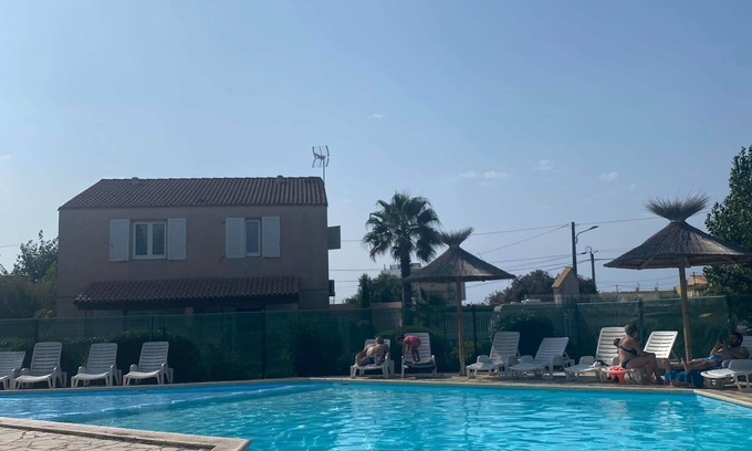 Marseillan Casa | Charming 2-bedroom house for 4 people with pool, terrace, close to the beach