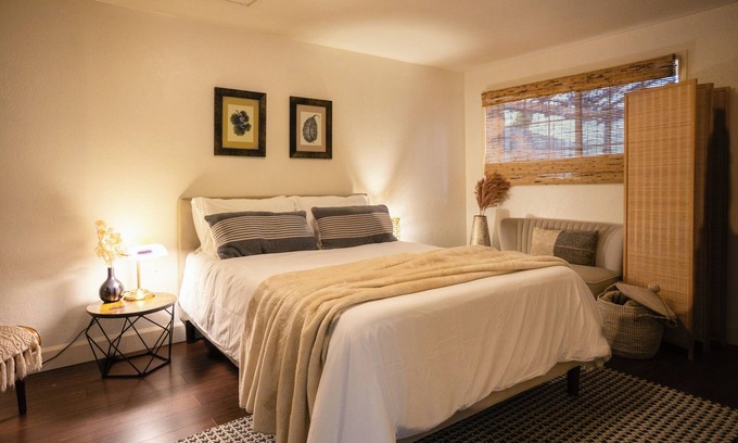 Gold Hill Casa | Charming 2-bedroom riverfront cottage! Enjoy a wood stove, W/D, and private hot tub overlooking the Rogue River. Perfect Gold Hill getaway for couples or a small family retreat.