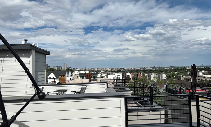 West Colfax Casa | Charming 2-bedroom townhome with superb rooftop patio views, AC, and internet