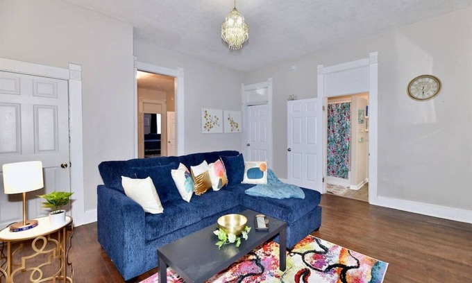 Babe Denny Casa | Charming 2BD/1BA Home Close to Downtown Indy - Ideal for Groups & Business Trips