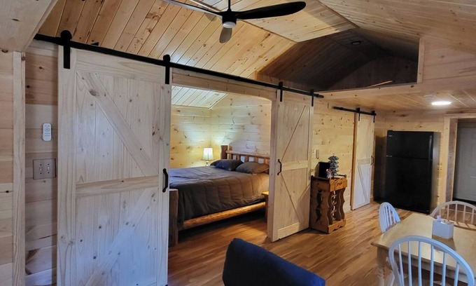Greentown Cabina | Charming 3-bedroom cabin with WiFi, AC in Promised Land State Park