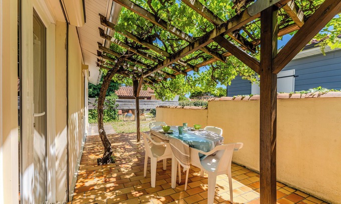Biscarrosse Plage Casa | Encantadora casa 3★ en Biscarrosse Plage – Terraza sombreada, a 300 m del océano