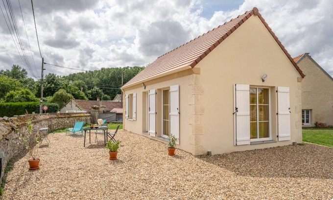 Fay-les-Etangs Cabaña | Gîte indépendant avec jardin, proche Paris, calme et tout équipé pour 2 personnes