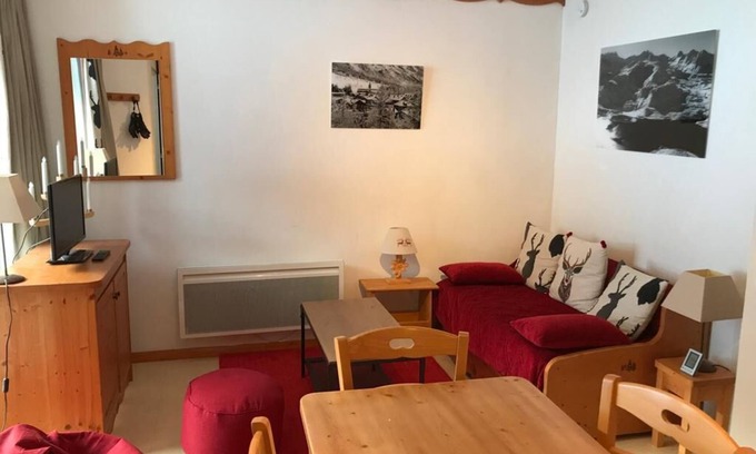 Termignon Apartamento | Encantador apartamento al pie de las pistas, vista despejada sobre laderas y montañas