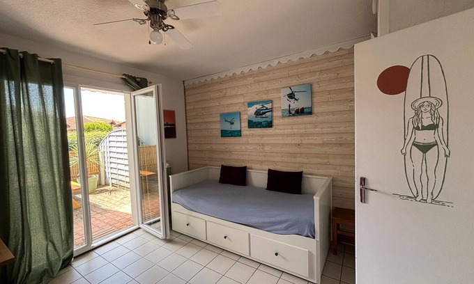 Biscarrosse Plage Apartamento | Apartamento acogedor cerca de la playa en Biscarrosse para 4 personas con limpieza incluida