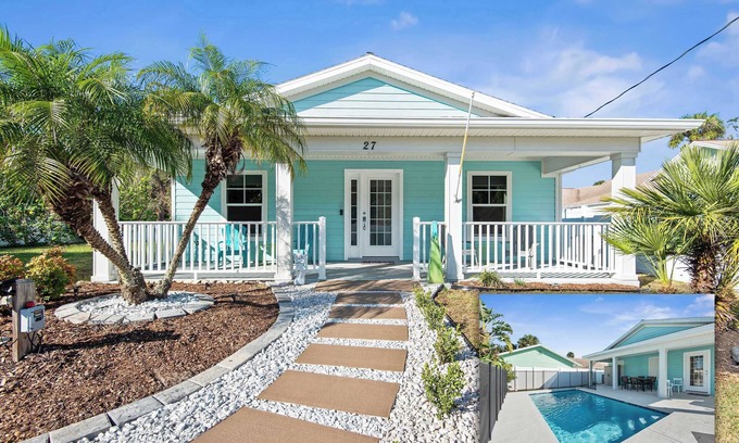 Palm Coast Casa | Charming Beachside Home with Pool