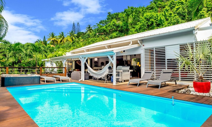 Bas Vent Villa | Hermosa villa encantadora bioclimática en DESHAIES, cerca de la playa de Fort Royal
