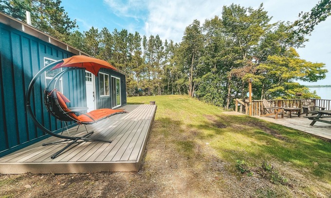 Rush City Cabaña | Charming Cabin Overlooking Rush Lake