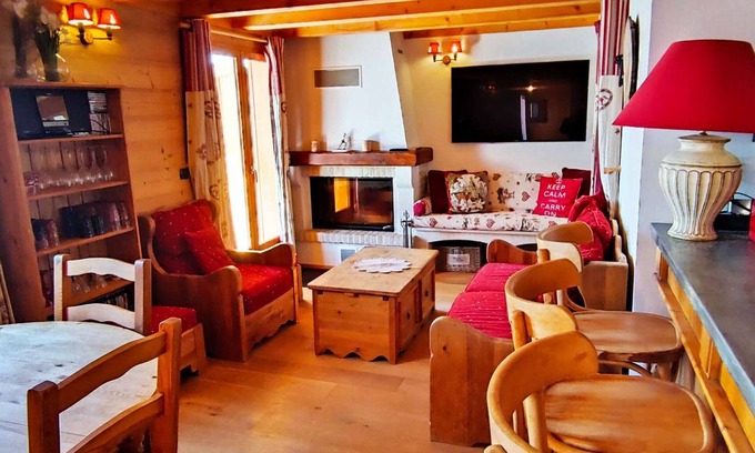 Isola Chalet De Esquí | Encantador chalet en Isola 2000 con chimenea