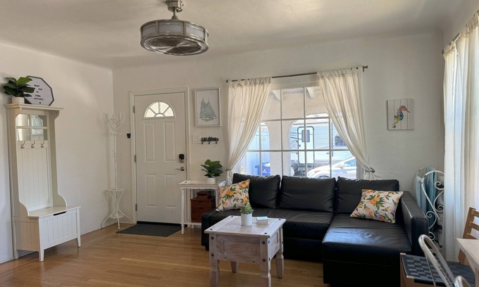 Westside Santa Cruz Cabaña | Charming Coral Cottage in Santa Cruz - Walk to Beach, Boardwalk & Downtown Fun!