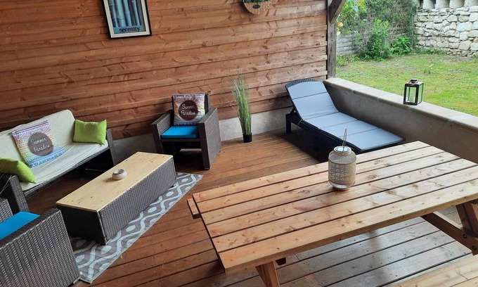 Brain-sur-Allonnes Cabaña | Gîte au cœur du Parc Naturel Loire Anjou Touraine, proche Saumur, idéal pour 4, jardin, parking, WiFi