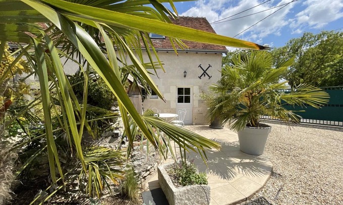 Cigogne Cabaña | Encantadora casa rural con jardín, cerca de castillos del Loira y rutas en bici