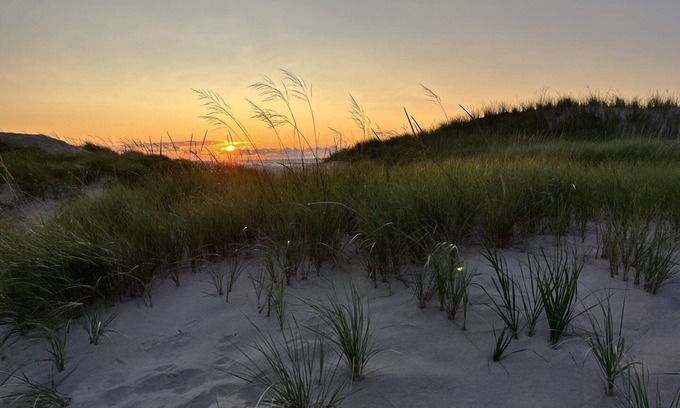 Port Sheldon Cabaña | Charming Cottage, Private Lake MI Beach