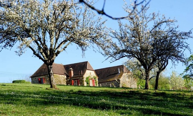 Plazac Cabaña | Encantadora casa de campo, piscina turquesa privada, PLAZAC-prox. tesoros del Périgord