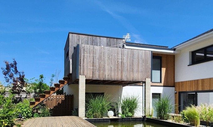 Amneville Cabaña | Rural-Baño con bañera-Terraza-L'arbre de Vie