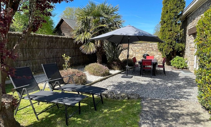 Saint-Molf Cabaña | Cálido Gîte con Jardín y Chimenea, Cerca de la Costa y Guérande