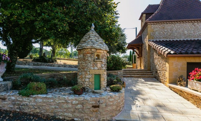 Le Bugue Cabaña | Casa rural con piscina y jardín, clima, cerca de Le Bugue