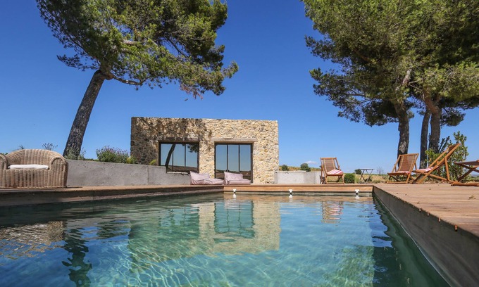 Aspiran Cabaña | Encantadora casa de campo con piscina climatizada en un viñedo
