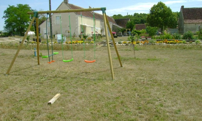 Chedigny Cabaña | Casa rural en Touraine con jardín, cerca de castillos, ideal para familias