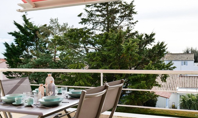 Bourgenay Apartamento | Encantador dúplex con piscina cerca de la playa de Tanchet