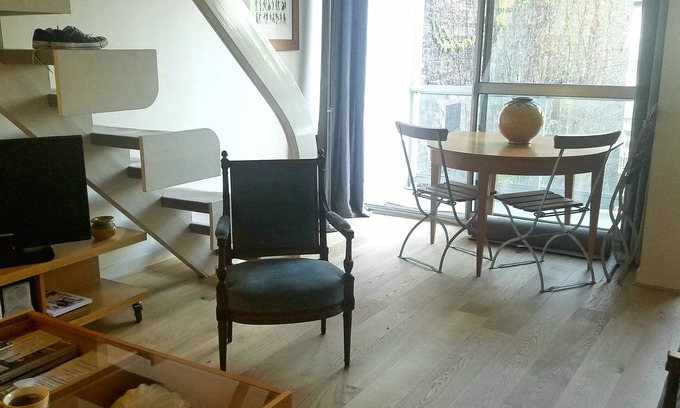 Parc-de-Montsouris Apartamento | encantador duplex de 54m2 cerca de montparnasse. parquet de roble tranquilo, luminoso y vivo