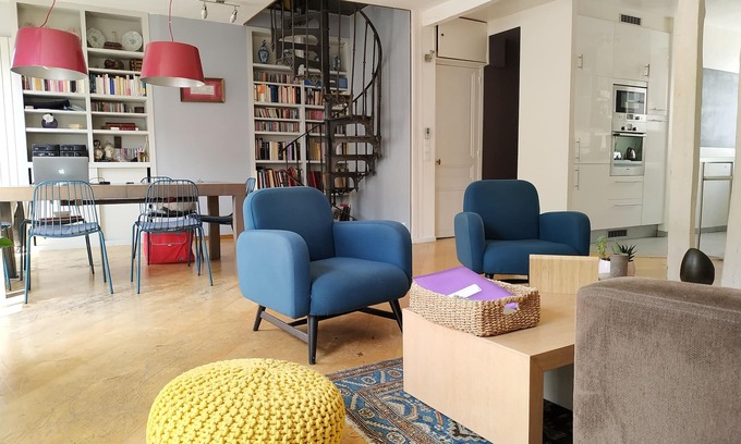 5th Arrondissement Apartamento | Charming family duplex in Paris 5th 95m2 + mezzanine