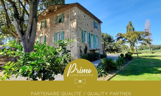 Caux Casa | Charming family home in the heart of the vineyards - Private park & swimming pool