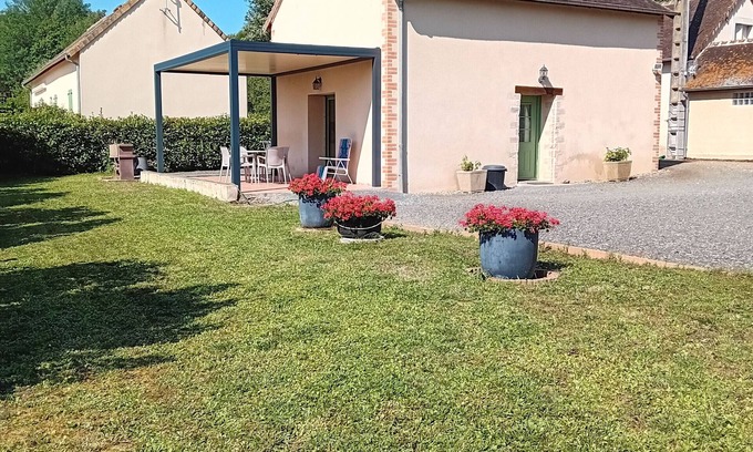 Le Bailleul Cabaña | Encantadora casa rural con terraza y terreno de petanca