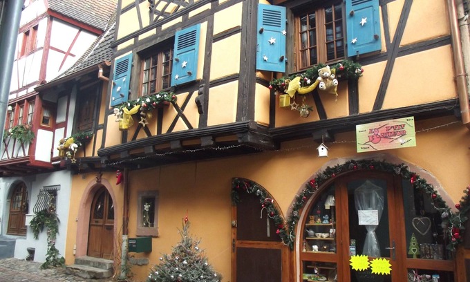 Eguisheim Apartamento | piso de encanto a corazón de las murallas - Techo de madera policromo