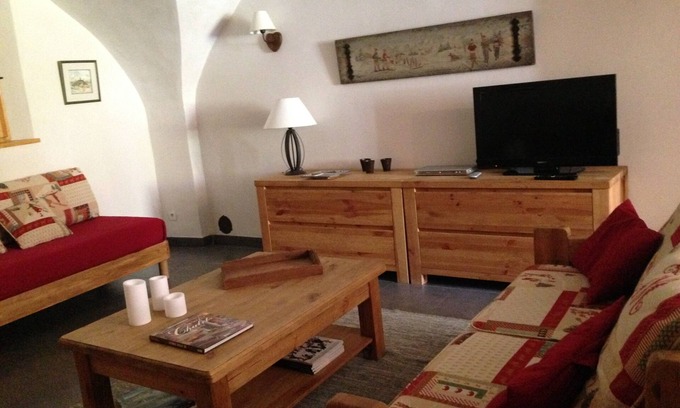 Monetier-les-Bains Apartamento | Charming Serre-chevalier/Monetier 4/6-person apartment with garden.