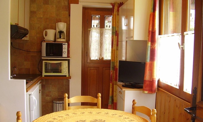 Les Contamines-Montjoie Apartamento | Pequeño apartamento encantador para unas vacaciones relajantes