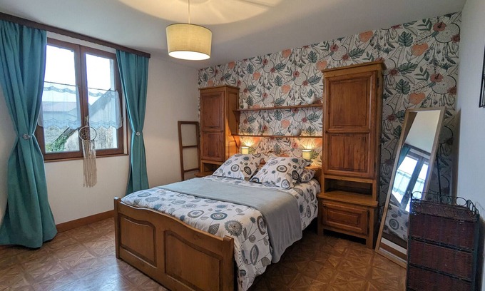 Saulmory-et-Villefranche Cabaña | Casa de Campo Tranquila con Chimenea, Cerca de Verdún y Sedan, Ideal para Familias