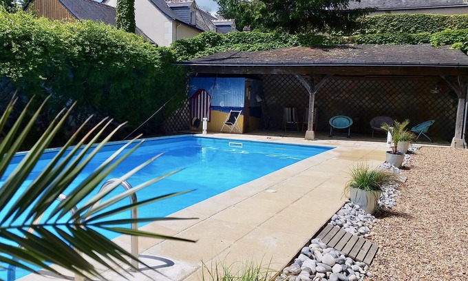 Noizay Cabaña | Propiedad atípica con piscina privada.