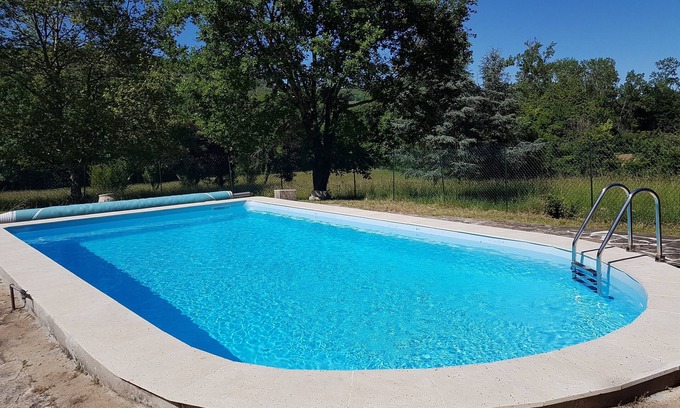 Vindrac-Alayrac Cabaña | Casa rural del castillo medieval de Vindrac - Cordes sur ciel con piscina