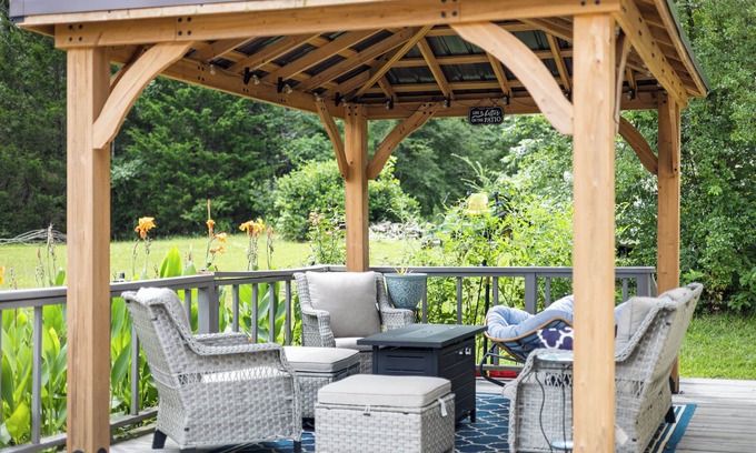 Marshall Cabaña | Charming Guest House – 1BR + Sleeping Nook, Full Kitchen, Gazebo, & Boat Parking