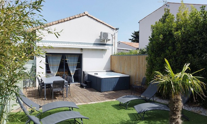 Angoulins Casa | Agradable casa de encanto 3 * jacuzzi privado playa del mar tiendas centro pueblo
