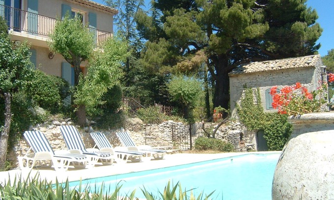 Lacoste Casa | Encantadora casa con vista excepcional al Luberon y piscina
