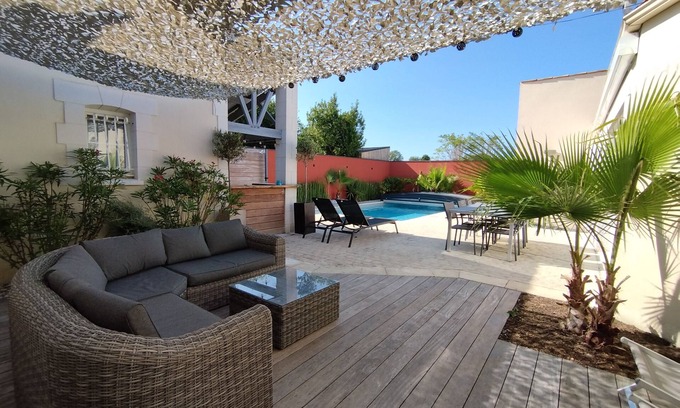 Lagord Casa | Charming house, private pool, 6 people, 5km La Rochelle Ile de Re