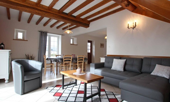 Ravenoville Cabaña | Casa independiente cerca de Utah Beach, 4 habitaciones, jardín privado, BBQ, WiFi