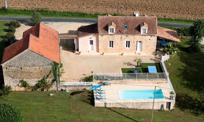 Loubejac Casa | Casa con encanto con piscina privada entre Périgord y Quercy