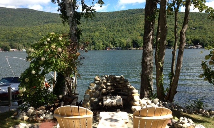 Cleverdale Cabina | Lago Encanto George - Lake Front Cottage en la hermosa Bahía de Warner