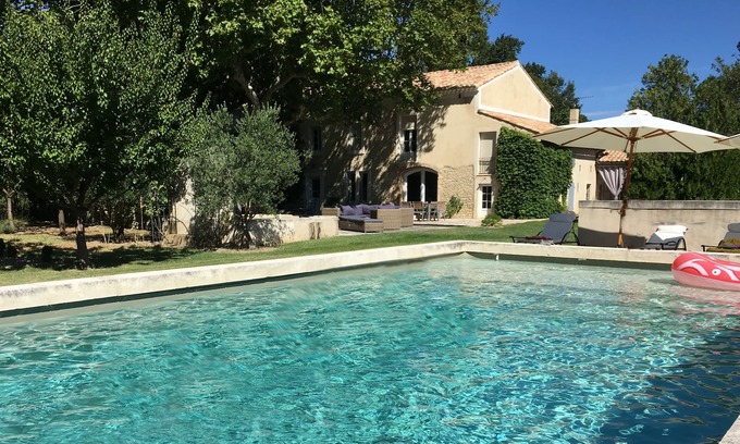 Bedarrides Casa | Mas encantador en Provenza, gran piscina, jardín y patio sombreado