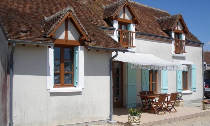 Chatillon-sur-Cher Cabaña | Casa rural con terraza y jardín cerca del Zoo de Beauval y castillos del Loira