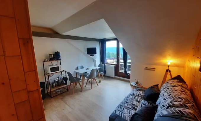 Muhlbach-sur-Munster Apartamento | Charming studio cabin with mountain view